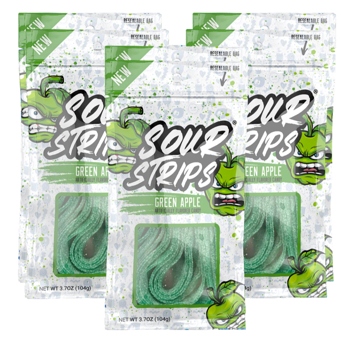 Sour Strips Green Apple (3.7 oz)