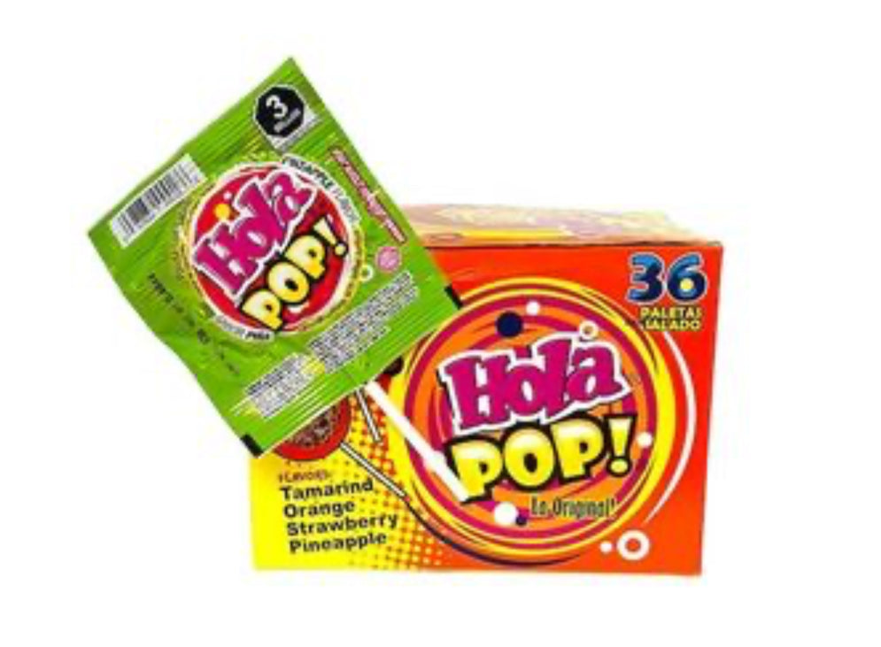 Hola Pop! Saladitos Lollipops Mix Flavors