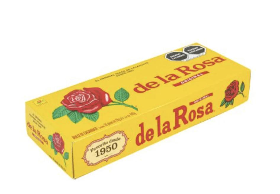 Box of de la Rosa candies