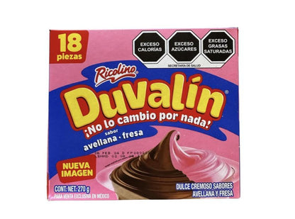 Duvalin Hazelnut Strawberry package