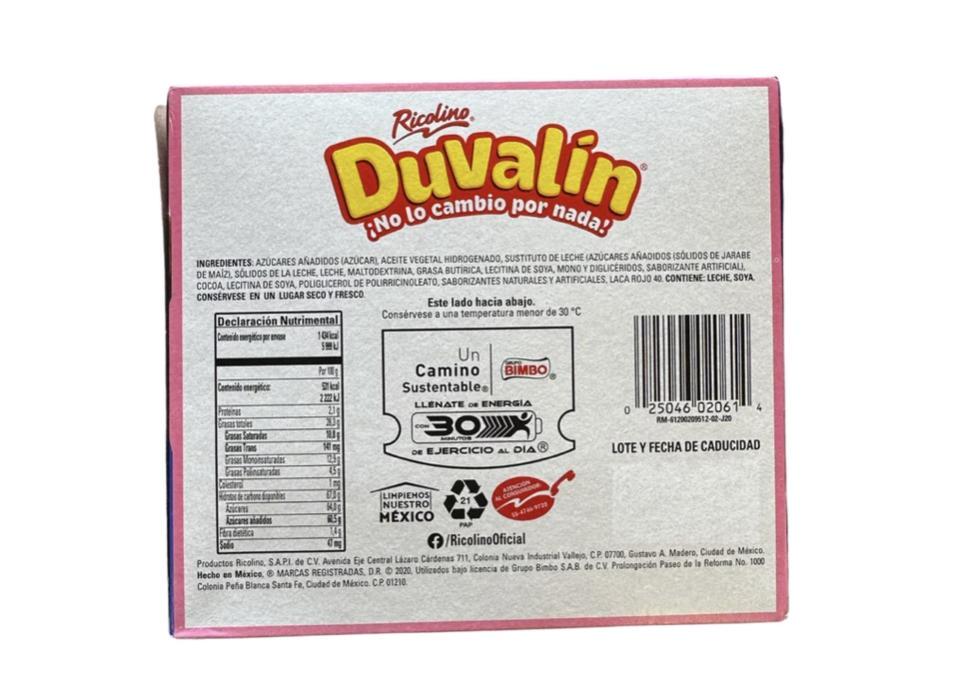 Duvalin Hazelnut Strawberry facts