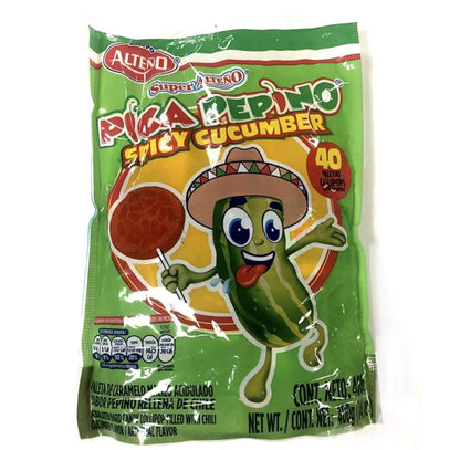 Alteno Pica Pepino Spicy Cucumber Lollipop