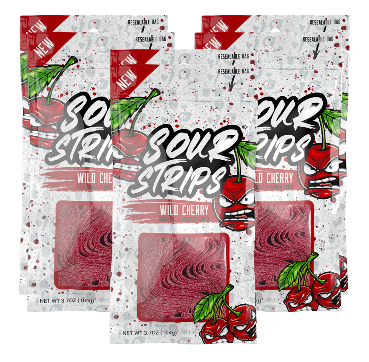 Sour Strips Wild Cherry (3.7 oz)