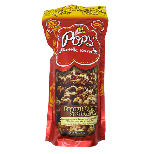 Pop's Kettle Korn Peanut Butter & Chocolate 10 oz