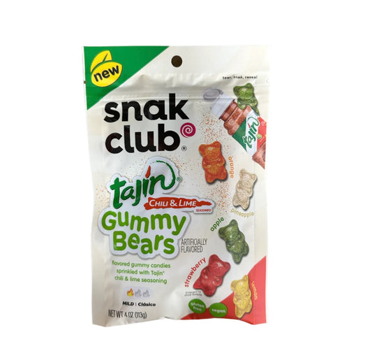 Snak Club Gummy Bears with Tajin  (5 oz)