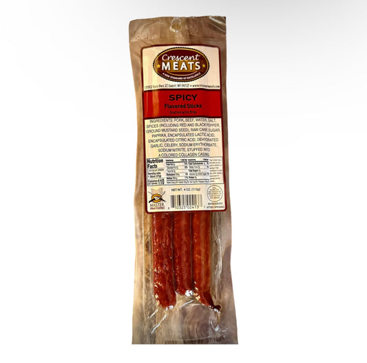 Crescent Meats Spicy Beef Sticks 4 oz