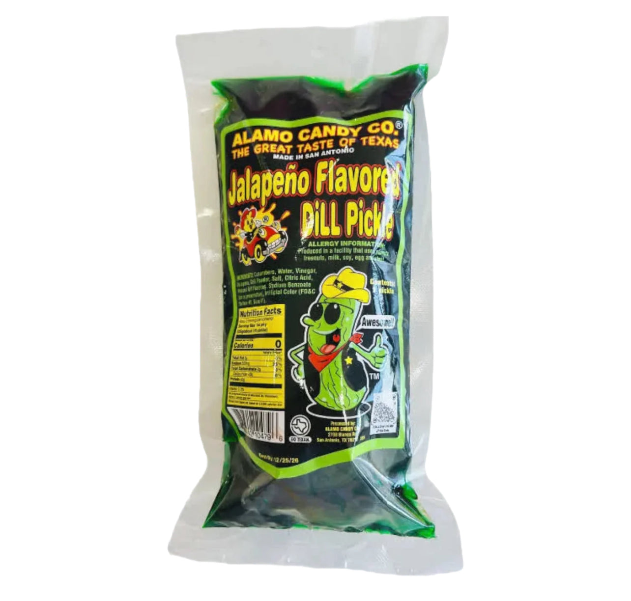 Alamo Candy Co. Jalapeno Pickle 12 Count