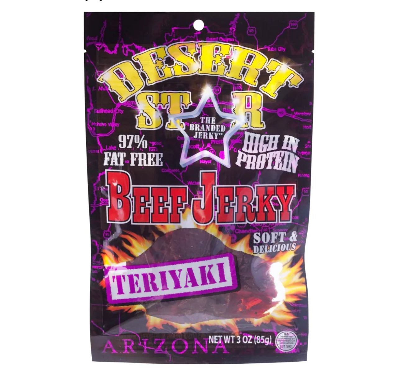 Desert Star Teriyaki Beef Jerky 3 OZ