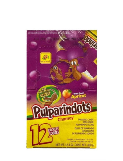 De La Rosa Pulparindots Bundle Watermelon, Original, Mango, Extra Spicy and Chamoy (5 count)