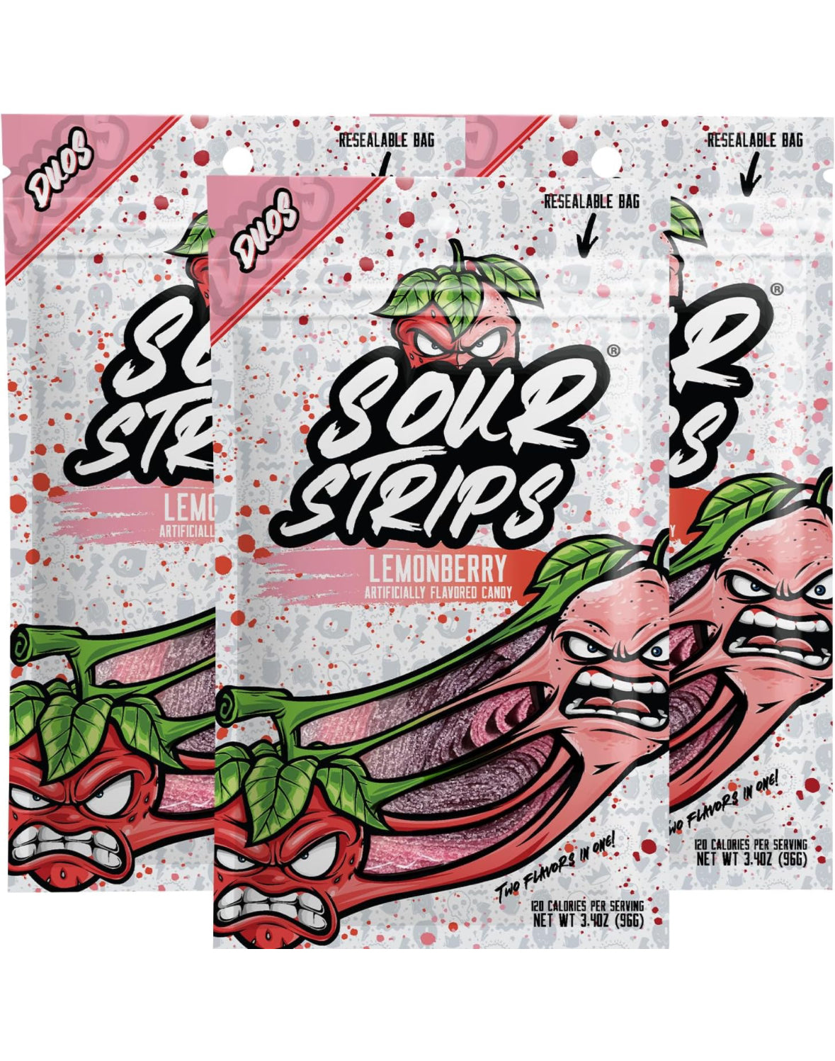 Sour Strips LemonBerry (3.7 oz)