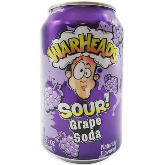 WarHead Grape Soda 12 oz (12 count).