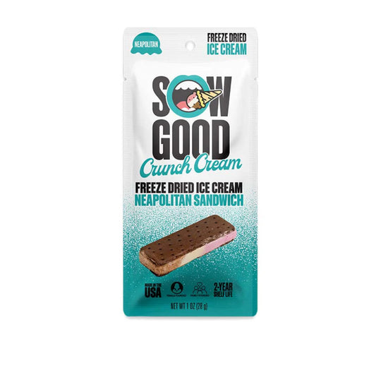 Sow Good Freeze Dried Ice Cream Neapolitan Sandwich