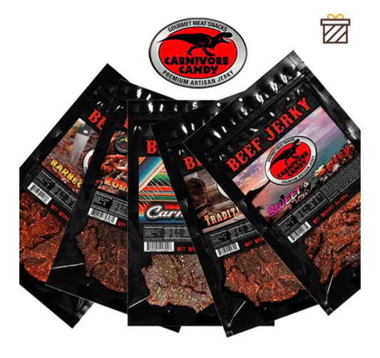 Carnivore Candy Beef Jerky - 5 pack Variety Bundle