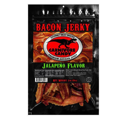 Carnivore Candy Jalapeno Bacon Jerky 3 Oz