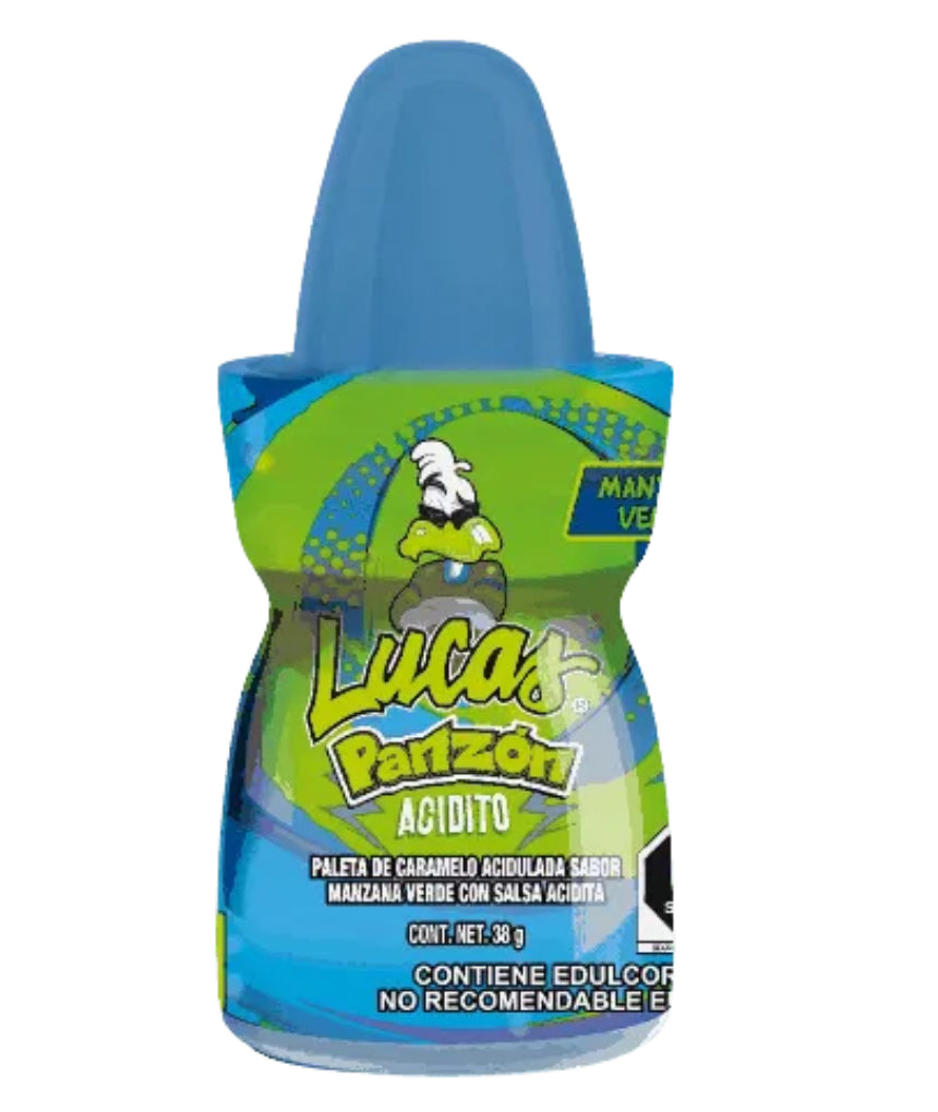 Lucas Gusano Sour Apple Panzon (10 count)