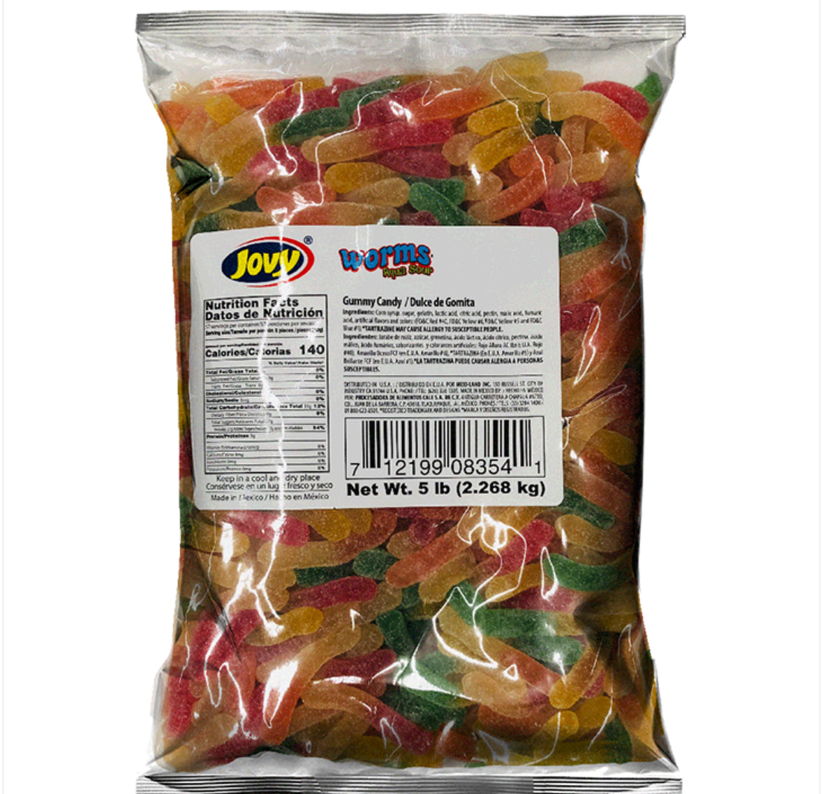 Jovy Worms Aqua Sour (5 lb)