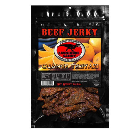 Carnivore Candy Orange Teriyaki Beef Jerky 3 Oz