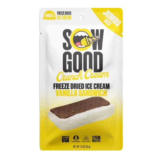 Sow Good Freeze Dried Ice Cream Vainilla Sandwich