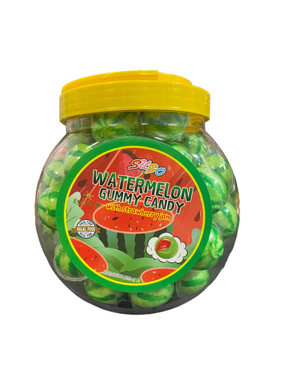 Suso Watermelon Gummy Candy with Strawberry Jam