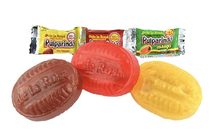 De La Rosa Pulparindo Caramelos Rellenos Hard Candy Mix (68 count)