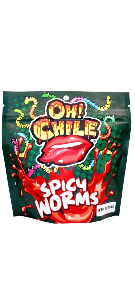 Oh! Chile Spicy Worms 4 oz