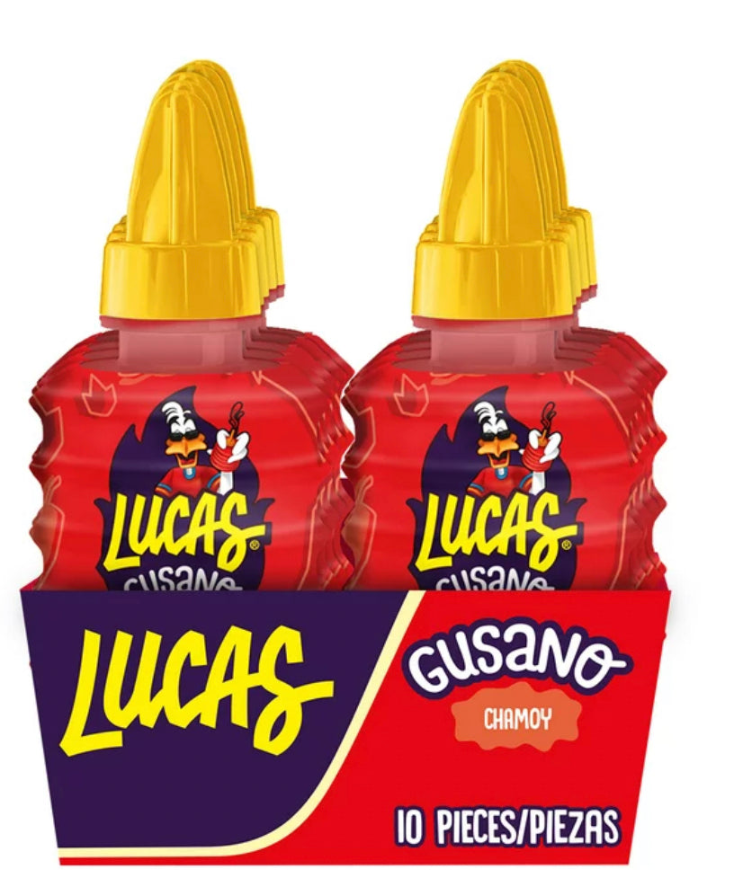 Lucas Candy Chamoy Gusano 2 pack