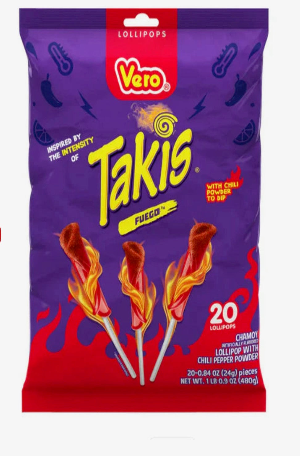 Takis Fuego Lollipop